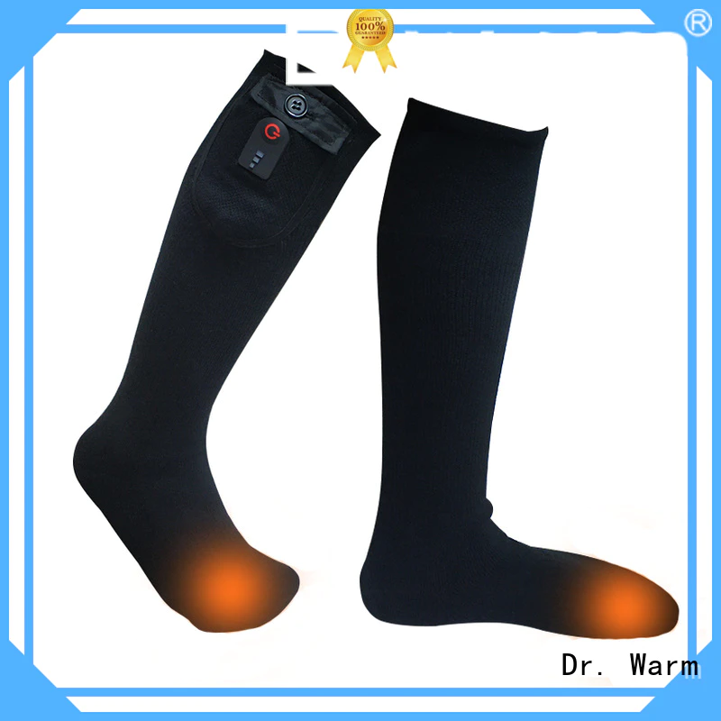 Dr. Warm cotton battery operated warming socks with prined pattern for winter