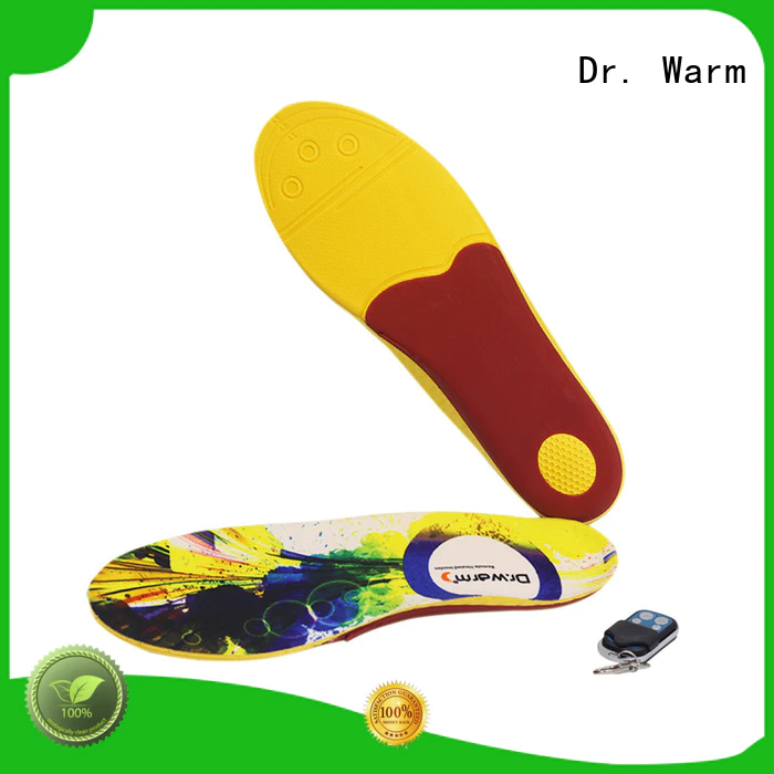 Dr. Warm fishing rechargeable heated insoles with cotton for ice house