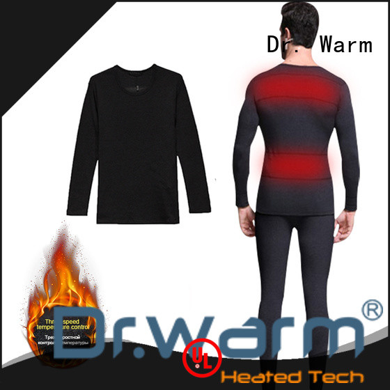 Dr. Warm heating battery heated underwear with prined pattern for winter